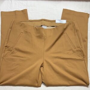 Chico's So Slimming 360 Juliet Slim Leg Pants Petite 3P (US 16P) Brown NWT